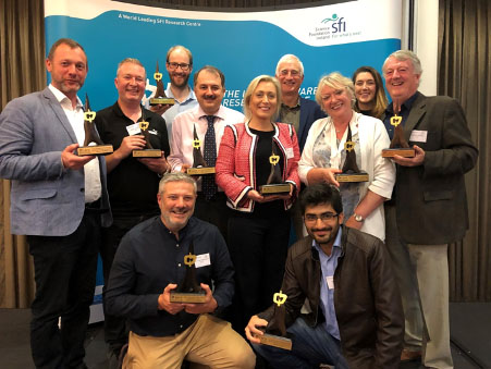 Winners of the 2019 Lero Director’s Prizes pictured at the ceremony held at part of the Lero Summit. 